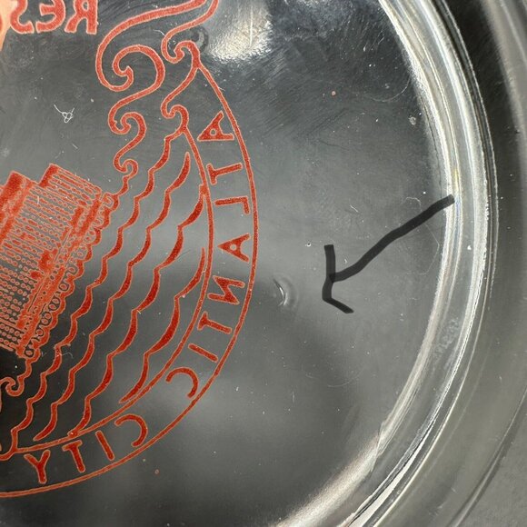 Vintage Glass Ashtray Resorts International Hotel Casino Atlantic City - Picture 7 of 7